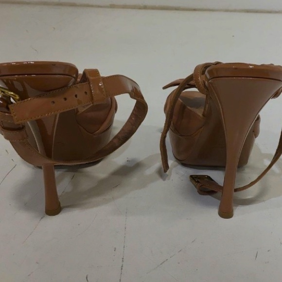 YSL Platform Knotted Leather Stiletto Heels • Authentic • Size: 37.5 / Size: 7 - Picture 7 of 9